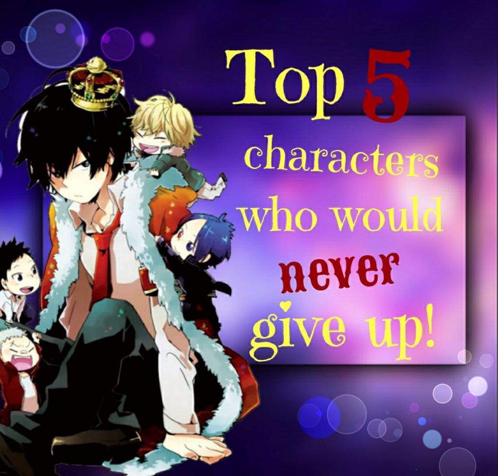 Top 5 characters who would never give up | Anime Amino