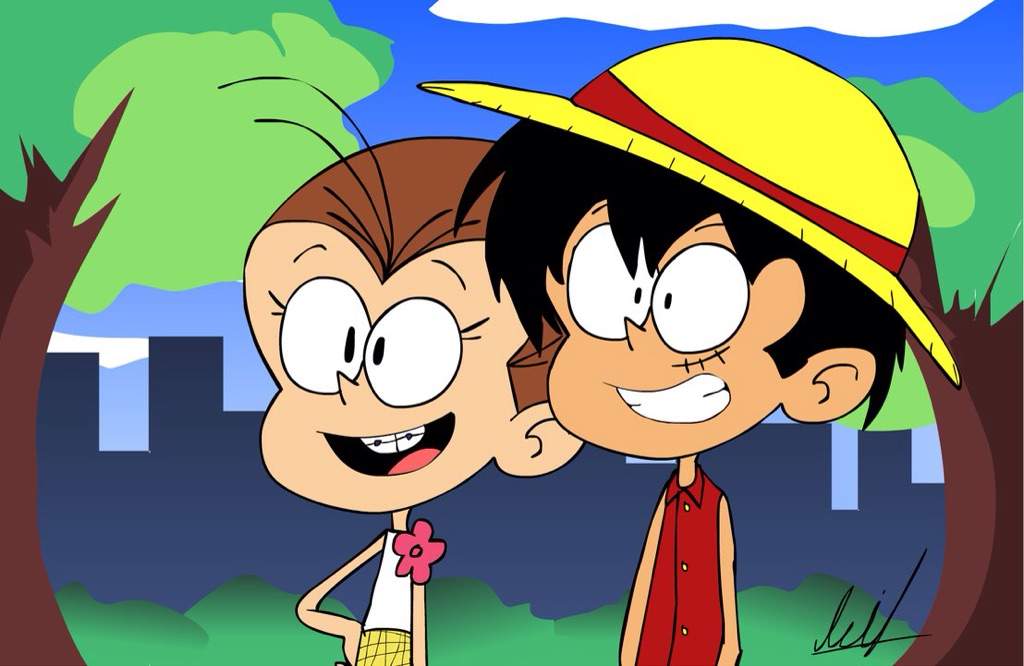 The loud house meets one piece.