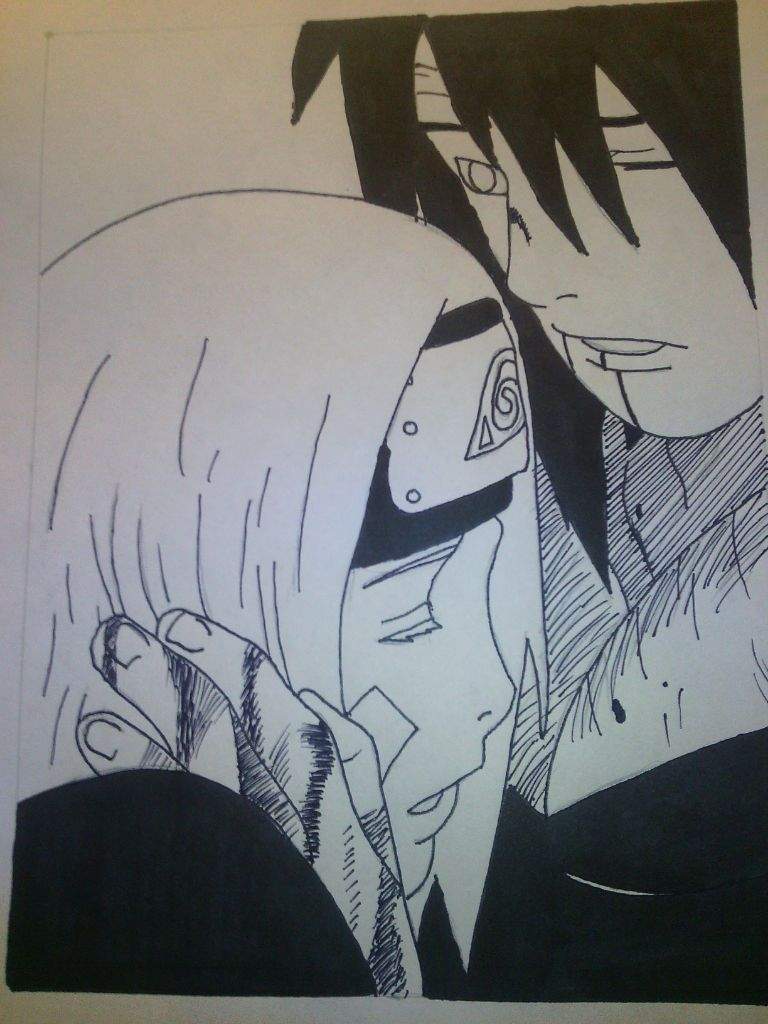 Obito And Rin Drawing