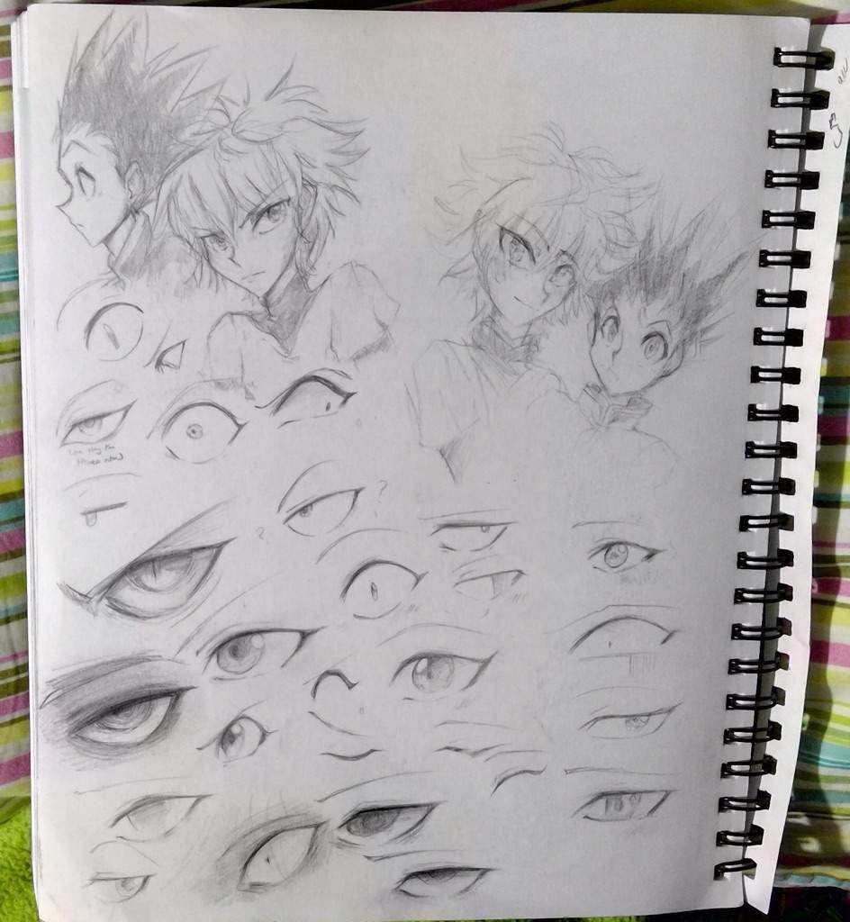 Sketchbook Page Killua S Eyes Hunter X Hunter Amino