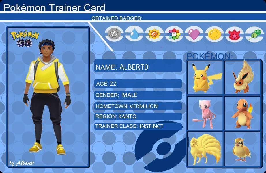 Pokemon GO Trainer Card - Albert0.