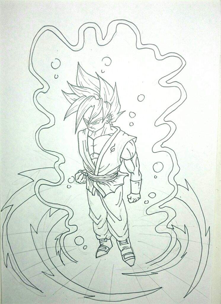 Drawing - Goku SSJB | DragonBallZ Amino