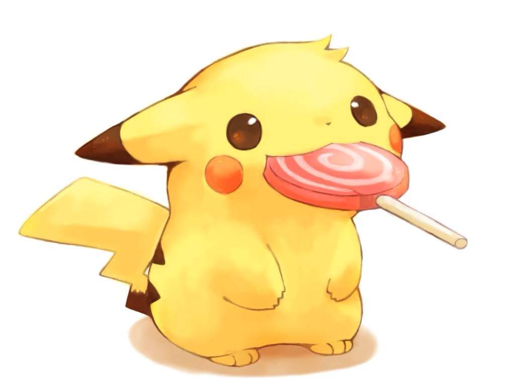 Pikachu It Eating Candy And My Drawing Oshawott So Cute Pokemon Go Amino