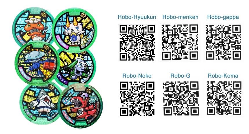 RÃ©sultat de recherche d'images pour "robot yo kai qr codes"
