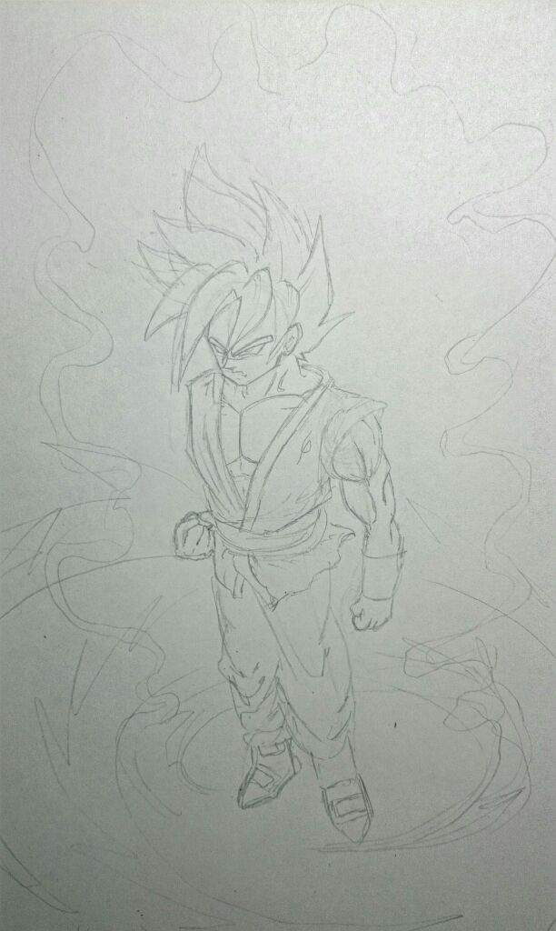 Drawing - Goku SSJB | DragonBallZ Amino