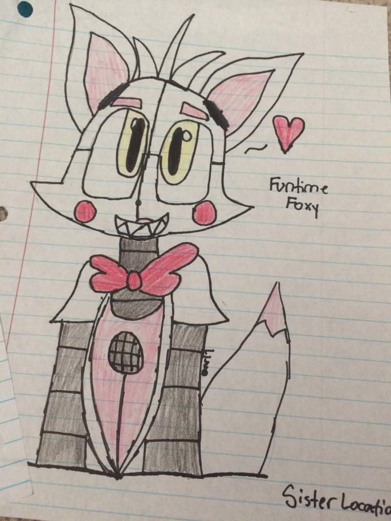 Funtime Foxy fanart | Five Nights At Freddy's Amino