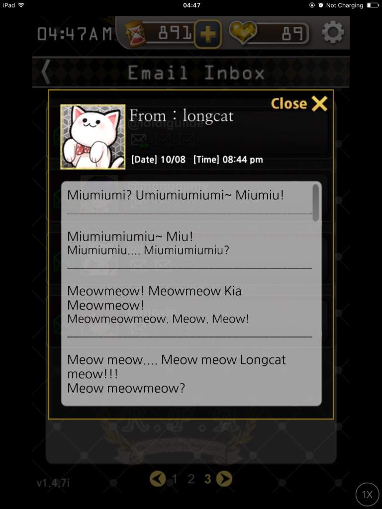 mystic messenger emails musical