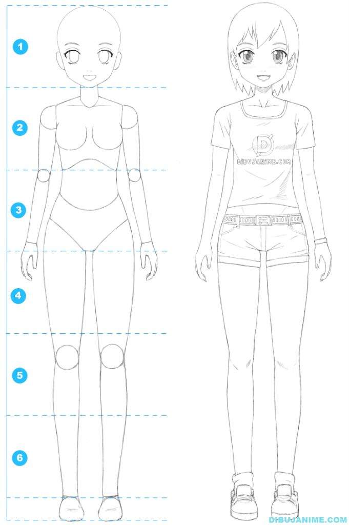 Como Dibujar A Una Mujer Anime Cuerpo Y Rostro Paso A Paso Anime Amino