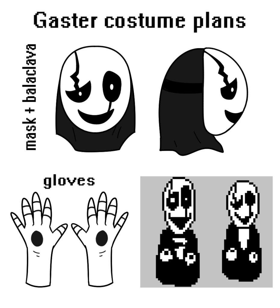 Gaster Costume progress! | Undertale Amino