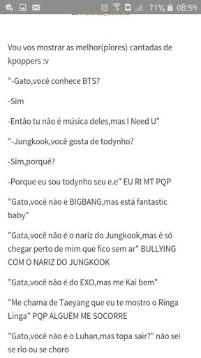 Cantadas de kpopers | •Kpop• Amino