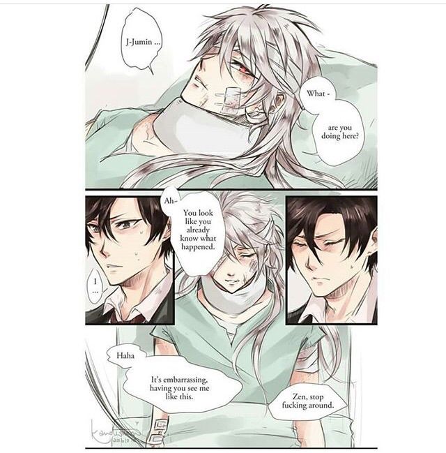 Angsty Jumin X Zen Comic Mystic Messenger Amino