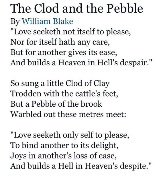 the clod and the pebble