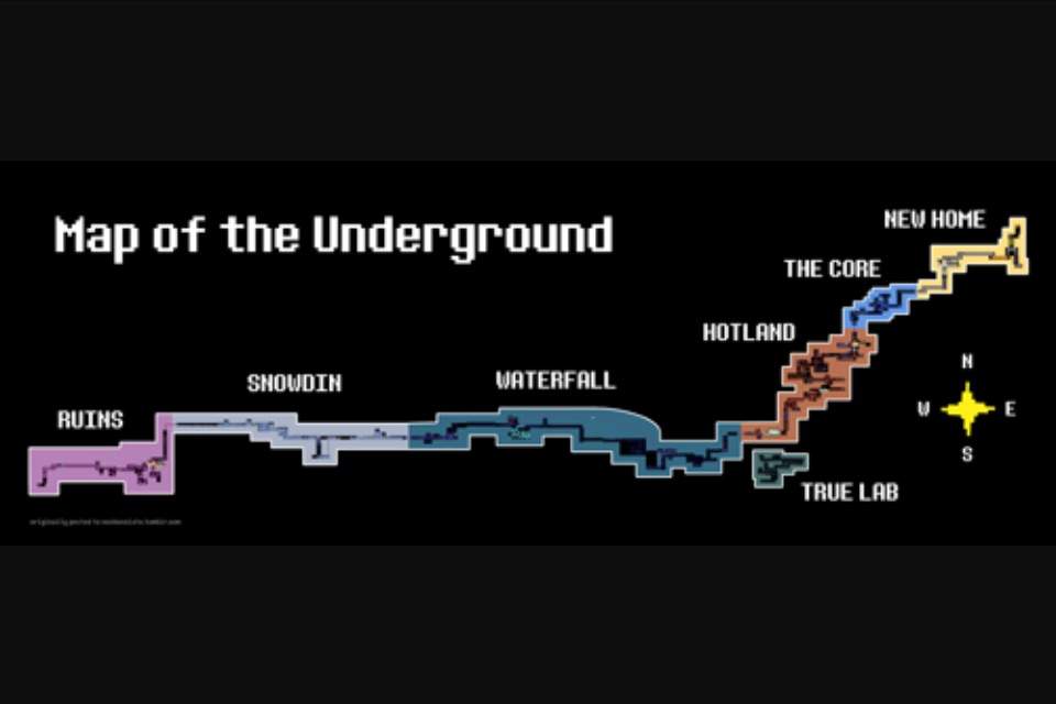 Вся карта андертейл