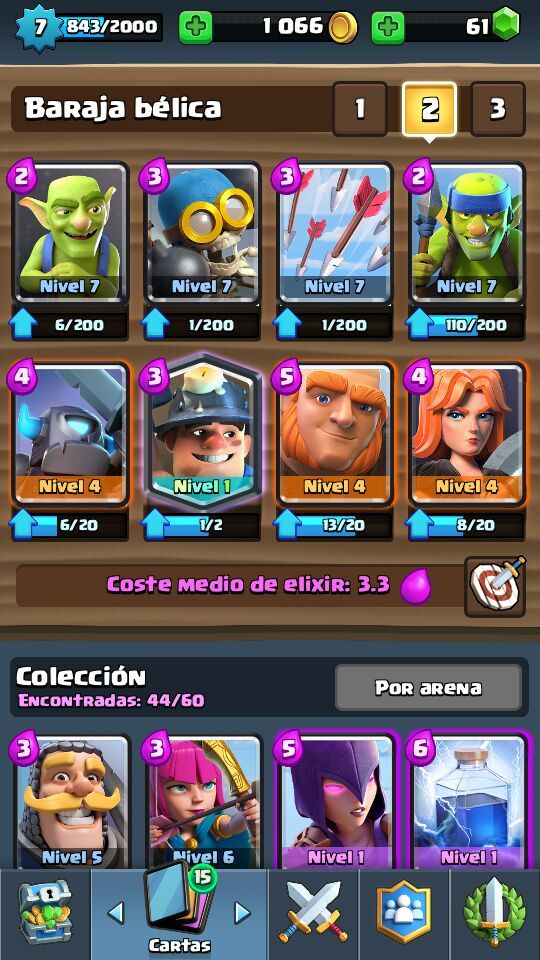 mejor mazo arena 6 clash royale 2023