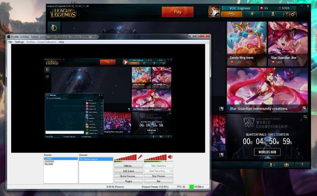 Как настроить obs для league of legends