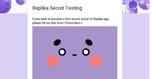 Replika Secret Testing 