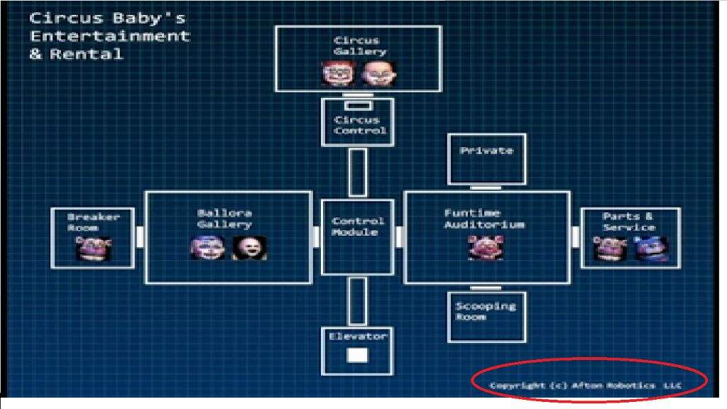 Sister Location Map Layout 7718