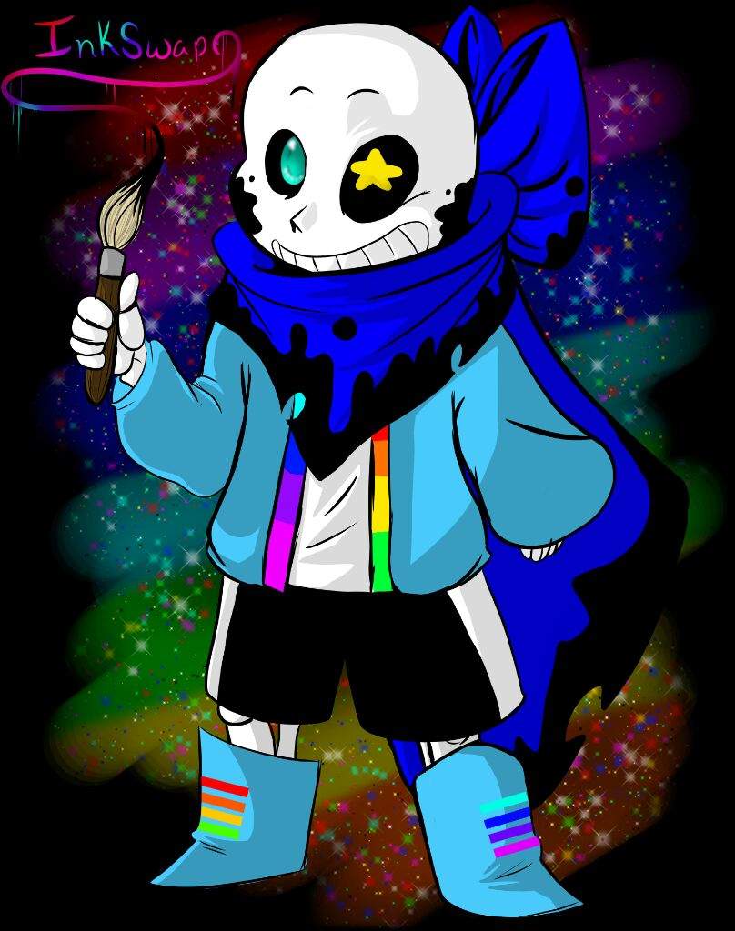 undertale sans in color