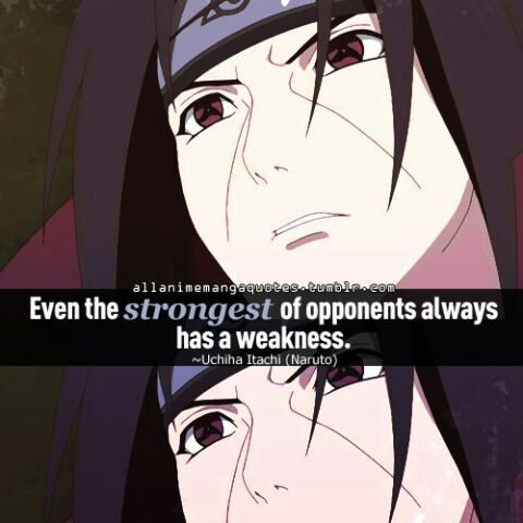 Itachi Uchiha / weakness of the strongest | Anime Amino