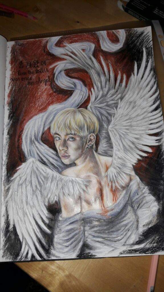 Drawings Taehyung The Fallen Angel Bts Blood Sweat Tears K Pop Amino