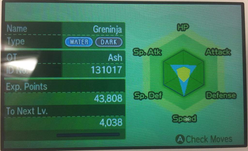 Ash Greninja Base Stats Pokémon Amino Note That The Sparkling Animation In Between Two E S Of Sd Is Not Glare From Camera But A Sparkle This Shows It Has Max Evs