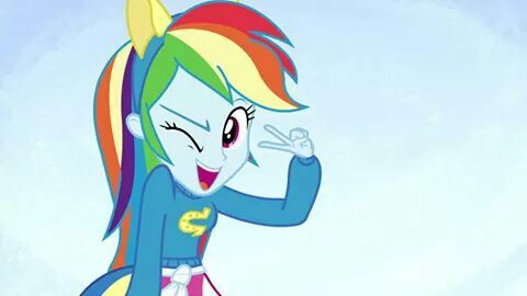 my little pony rainbow dash girl