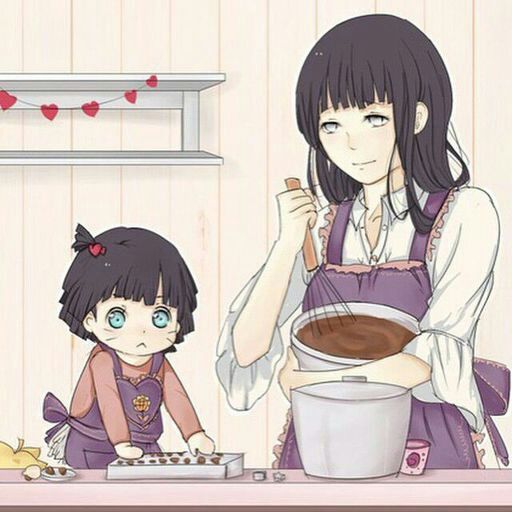 Madre e hija ( himawari y hinata)🌻😍😆😱😜 •Naruamino• Amino