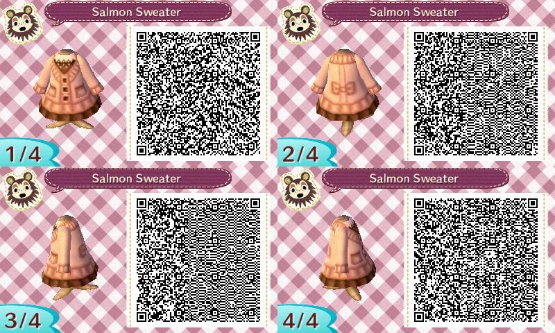 Animal Crossing New Leaf Winter Outfit Qr Codes