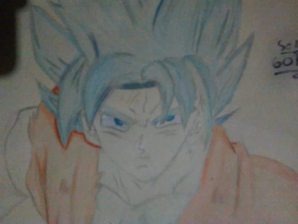 Dibujo- Son Goku Ssj Blue | DRAGON BALL ESPAÑOL Amino