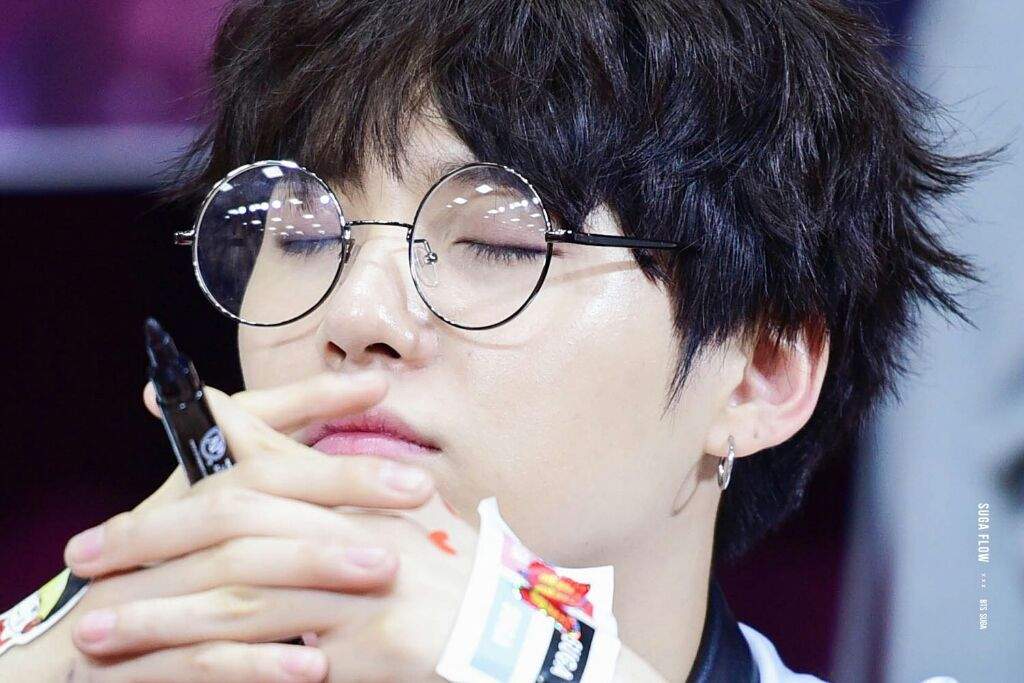 Suga in specs | ARMY's Amino