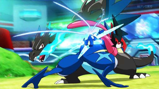 Greninja vs Mega-Charizard X | •Pokémon• En Español Amino