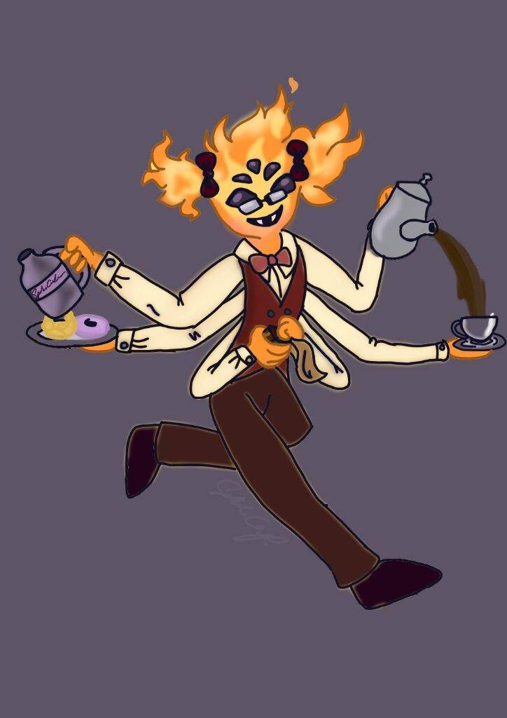Muffet And Grillby Fusion Undertale Amino 8084