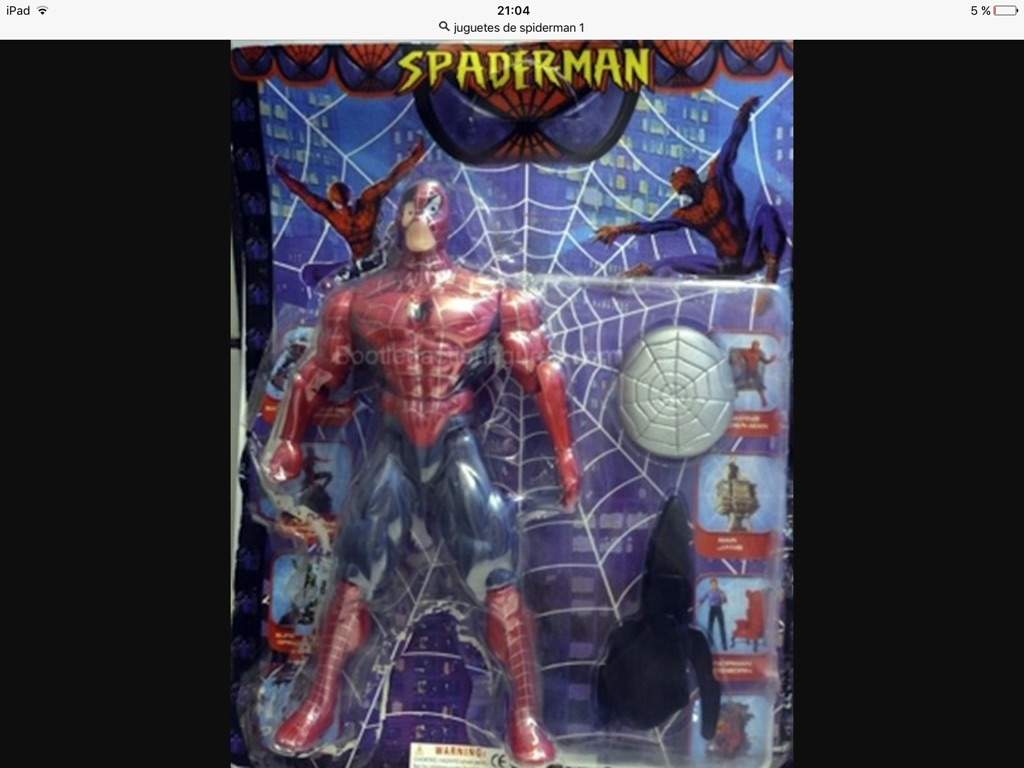 spiderman 1 juguetes