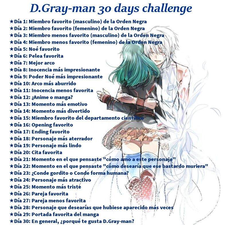 D Gray Man Challenge Dia 26 Anime Amino