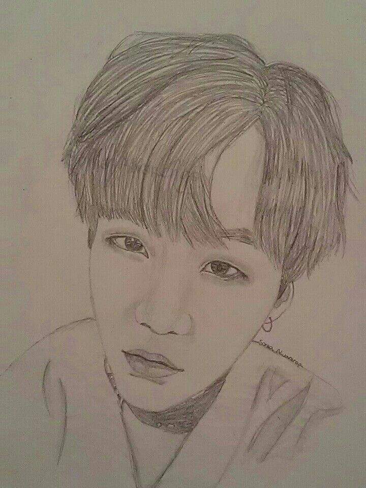 Yoongi Drawing | ARMY's Amino