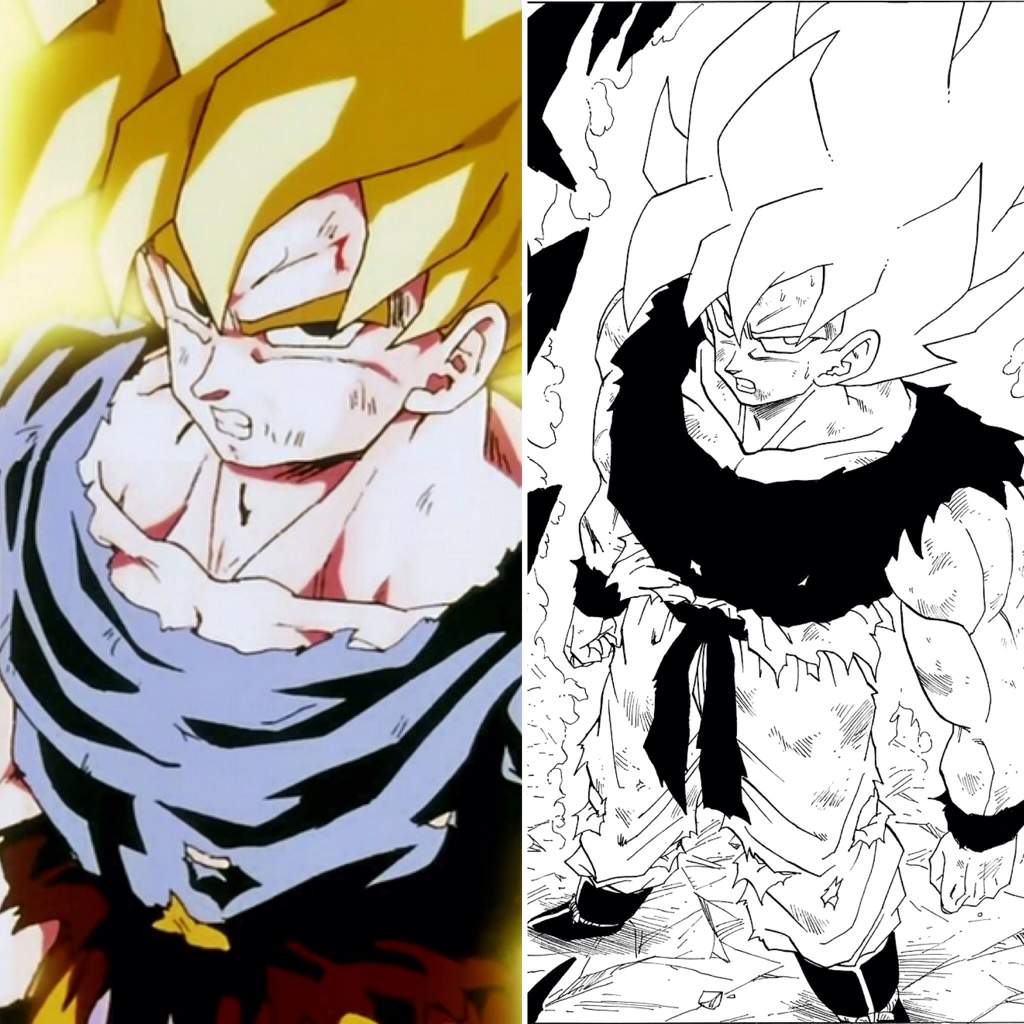 COMPARACION MANGA-ANIME/GOKU SSJ!! | DRAGON BALL ESPAÑOL Amino COMPARACION MANGA-ANIME/GOKU SSJ!! | DRAGON BALL ESPAÑOL Amino