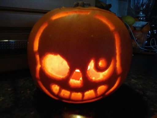 Sans pumpkin lantern | Undertale Amino