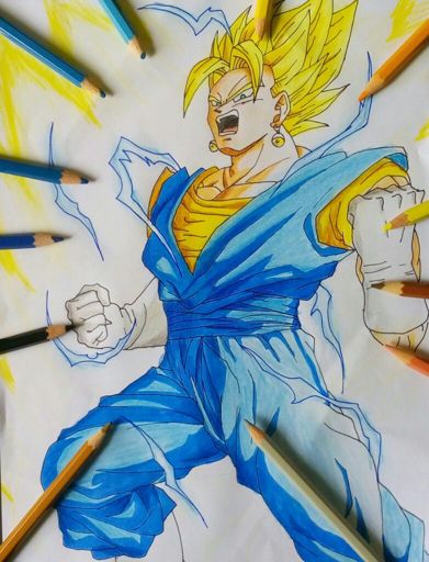 Como dibujar a Vegito ssj 2 | •Arte Amino• Amino