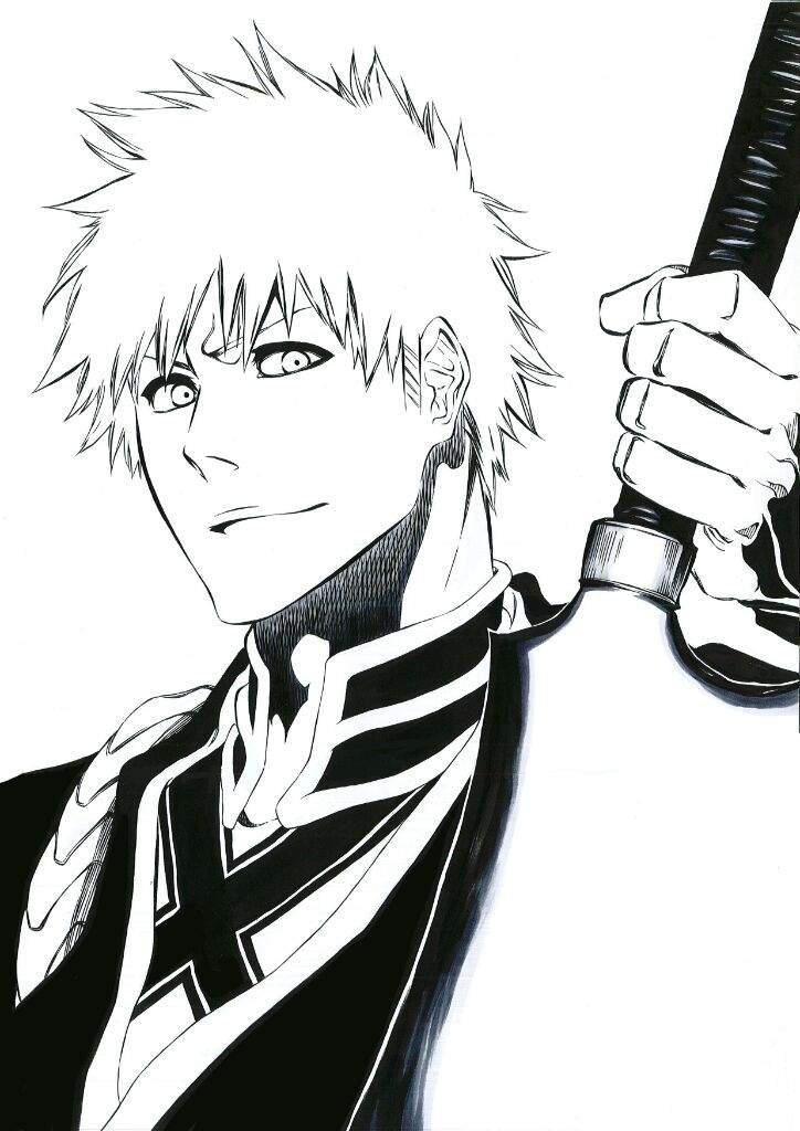 Kurosaki Ichigo Collaboration - Part II: Colouring! | Anime Amino