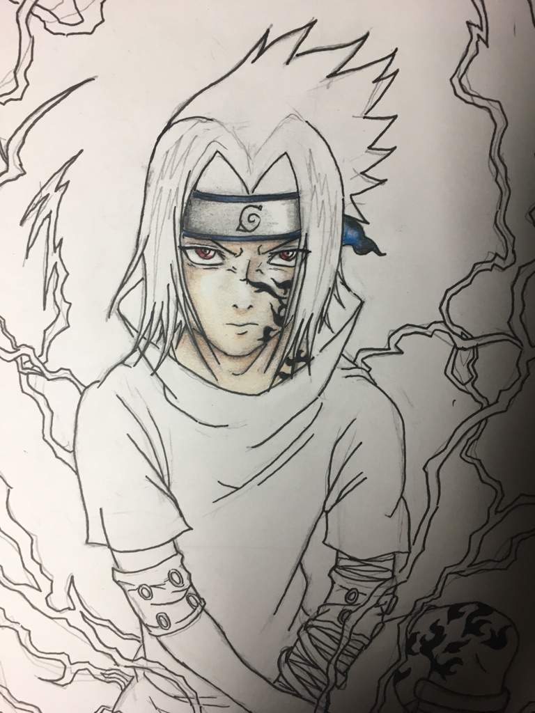 Sasuke Chunin Exams Drawing | Anime Amino