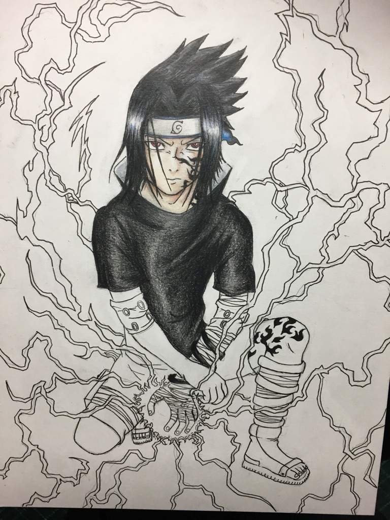 Sasuke Chunin Exams Drawing | Anime Amino