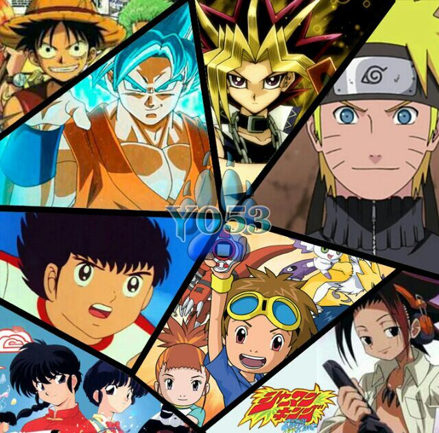 Collage animes de la infancia | •Ediciones• Amino Amino