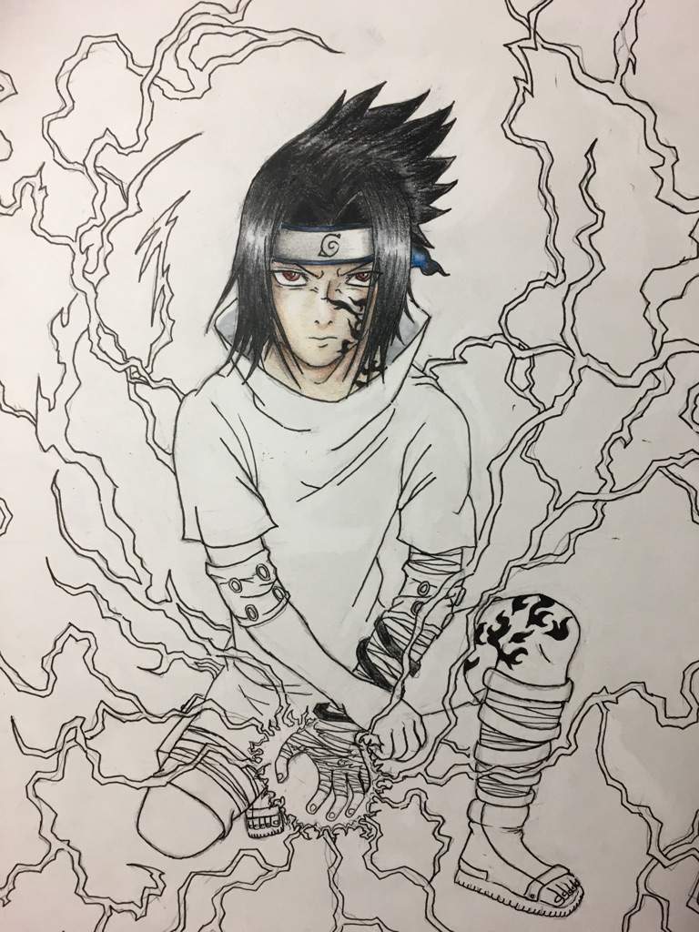 Sasuke Chunin Exams Drawing | Anime Amino