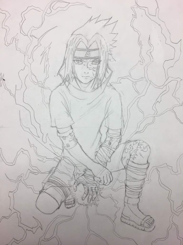 Sasuke Chunin Exams Drawing | Anime Amino