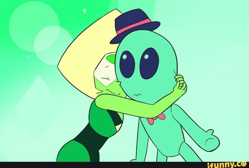 peridot and alien plush