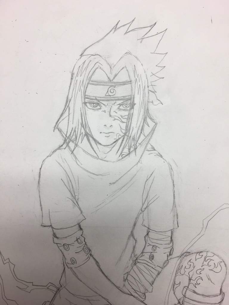 Sasuke Chunin Exams Drawing | Anime Amino