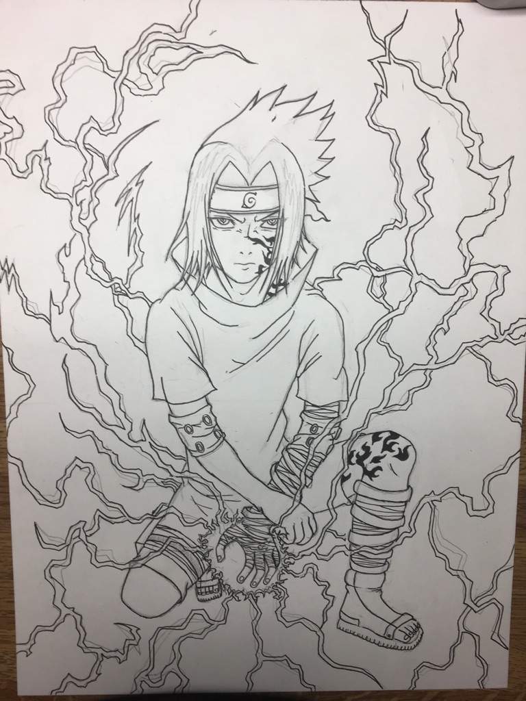 Sasuke Chunin Exams Drawing | Anime Amino