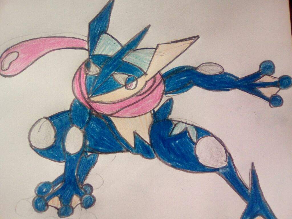 My drawing of greninja | Pokémon Amino