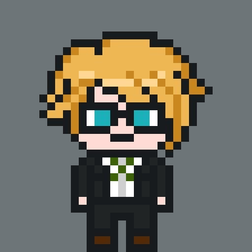 Byakuya Togami Pixel Sprite