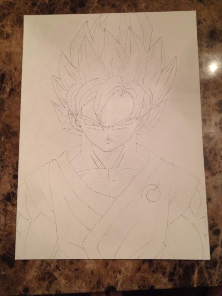 Outline of Goku Super saiyan Blue | DragonBallZ Amino